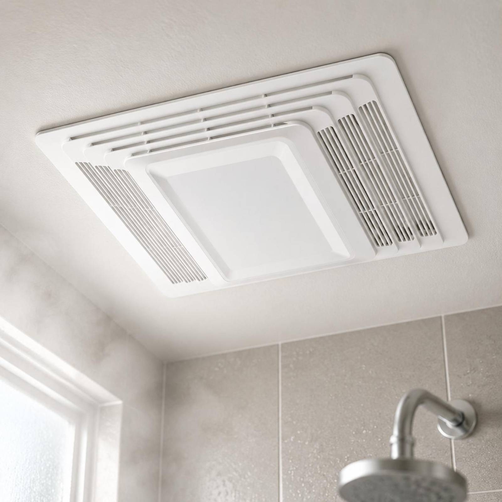 Home Bathroom Exhaust Fan - Bathroom Exhaust Fan Cover White Finish