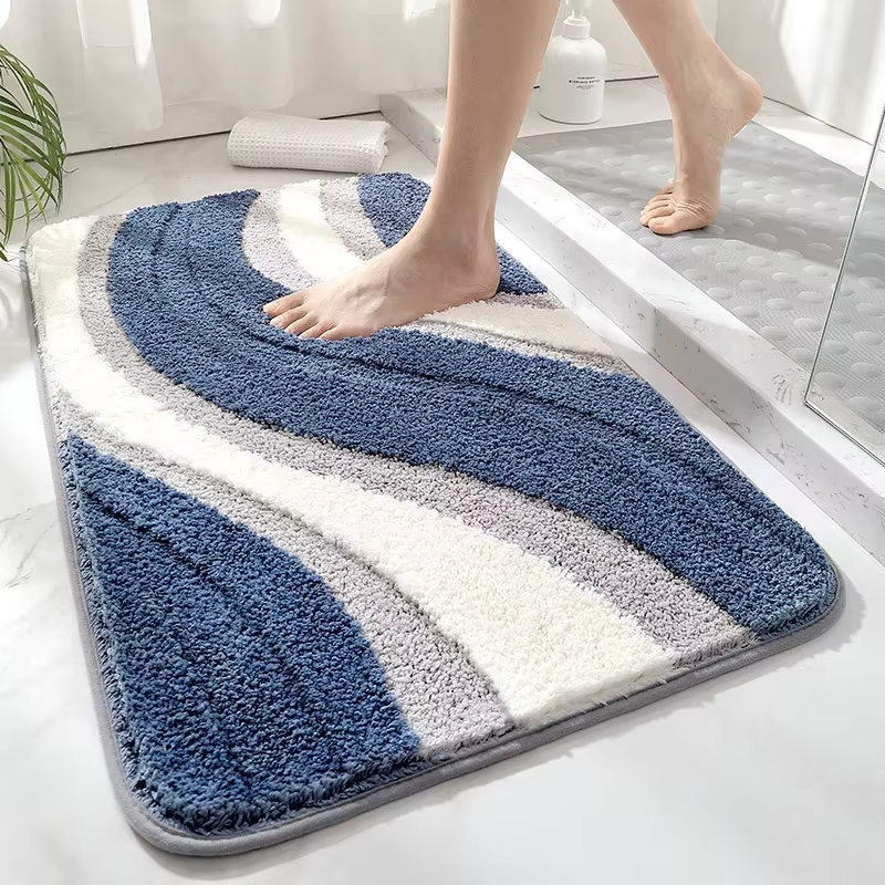 Home Bathroom Carpet - VIKAMA Imitation Cashmere Bathroom Floor Mat