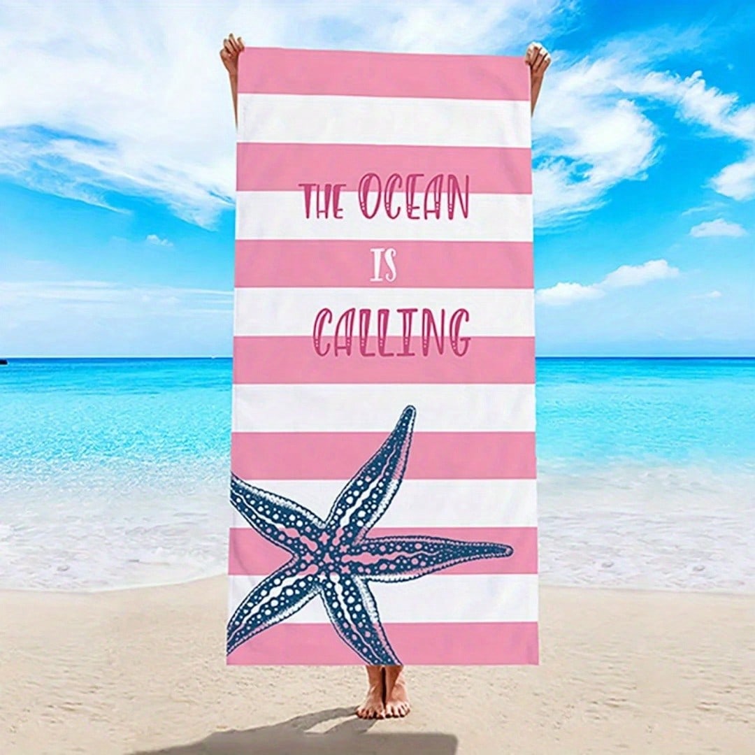 Home Bathroom Called - 1 Piece Pink and White Striped
