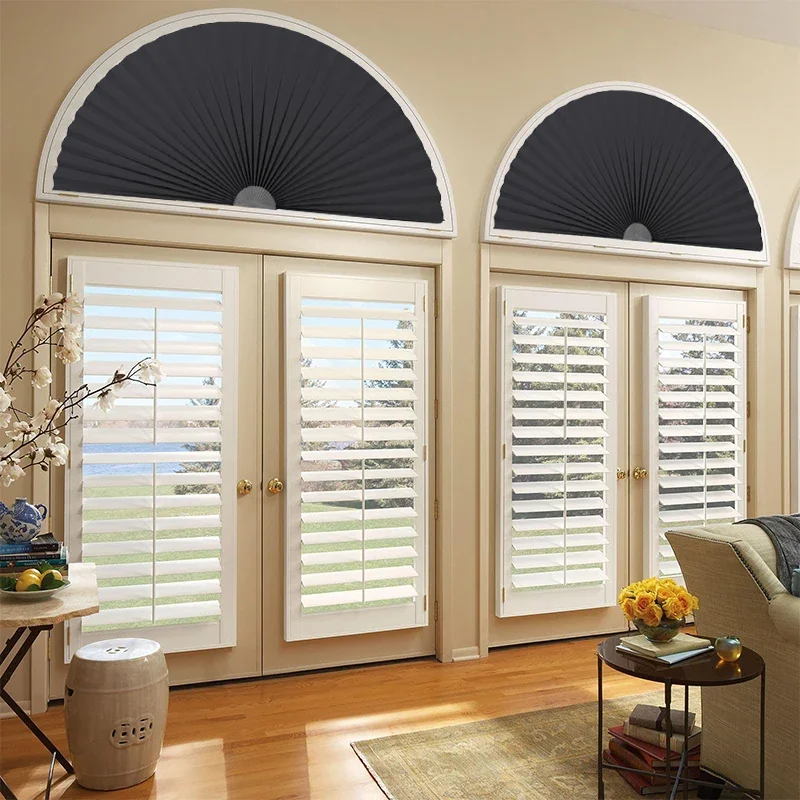 Home Bathroom Exhaust Fan - 1PC Self-adhesive Pleated Blinds Bathroom Balcony