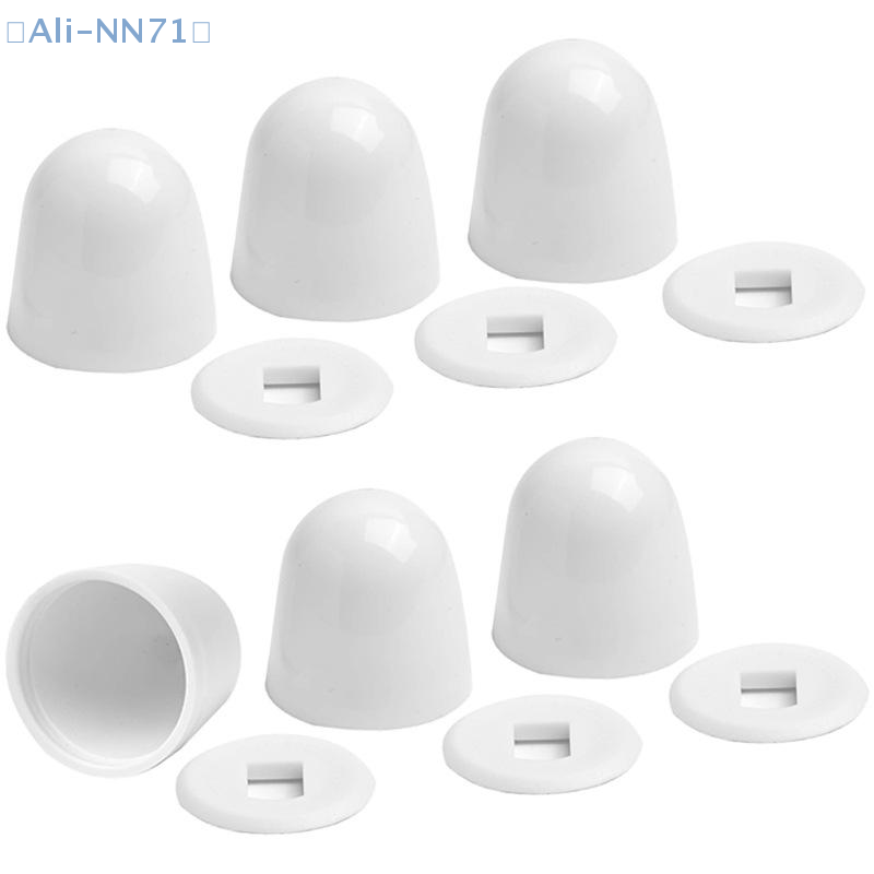 Jet Home Bathroom Accessories - 【NN71】6pcs White Toilet Bolt Caps For