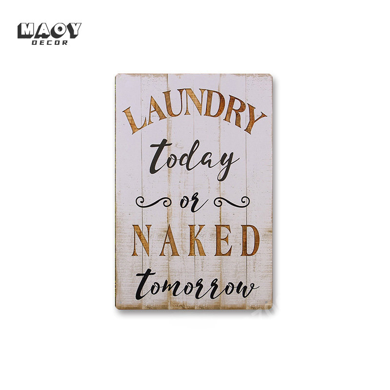 Slogan Metal Tin Sign Laundry  - Home Bathroom Wall Decor avaliação e preço