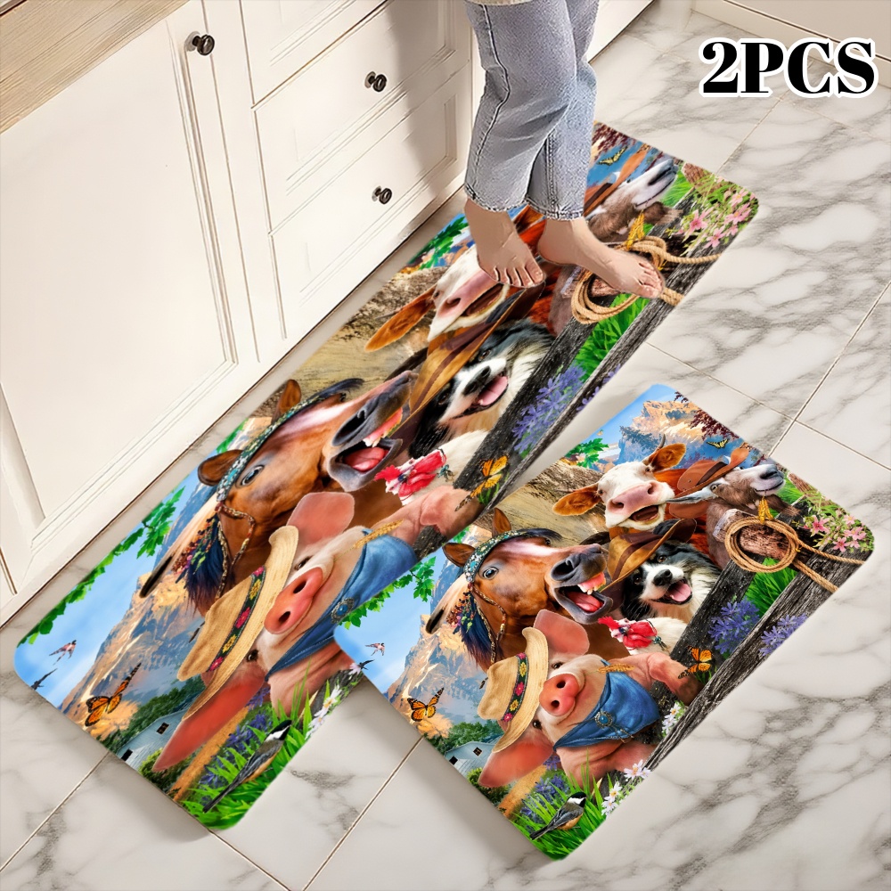 3PCS Kitchen Rugs,Home Decorat - Home Bathroom Scene avaliação e preço