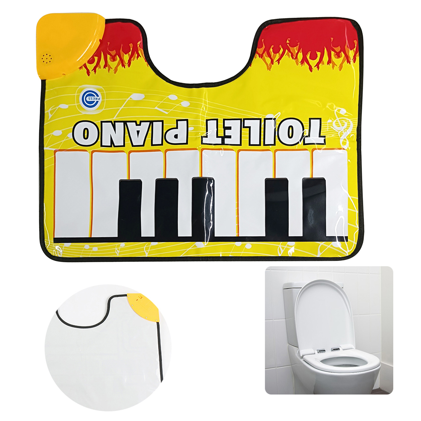 Novelty Potty Piano Sounding C - Home Bathroom Carpet avaliação e preço
