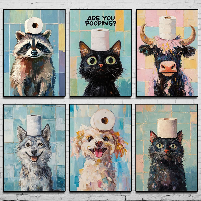 1pc frameless Toilet Paper Ani - Home Bathroom Pictures avaliação e preço