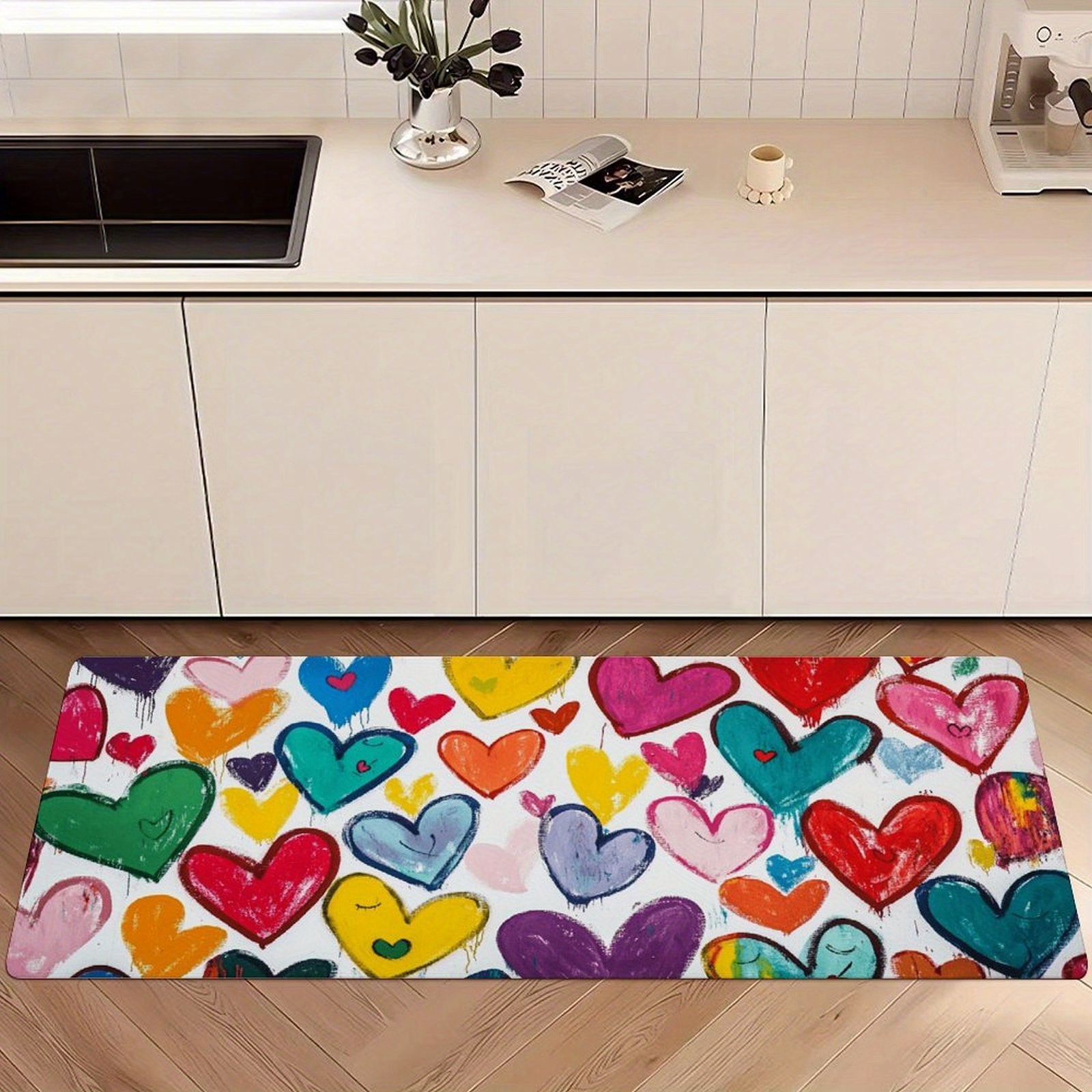 Crayon Graffiti Colorful Heart - Home Bathroom Tub avaliação e preço