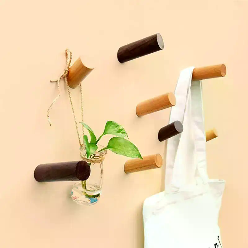 Wall Hanger Wood Hook Beech Ho - Jet Home Bathroom Accessories avaliação e preço