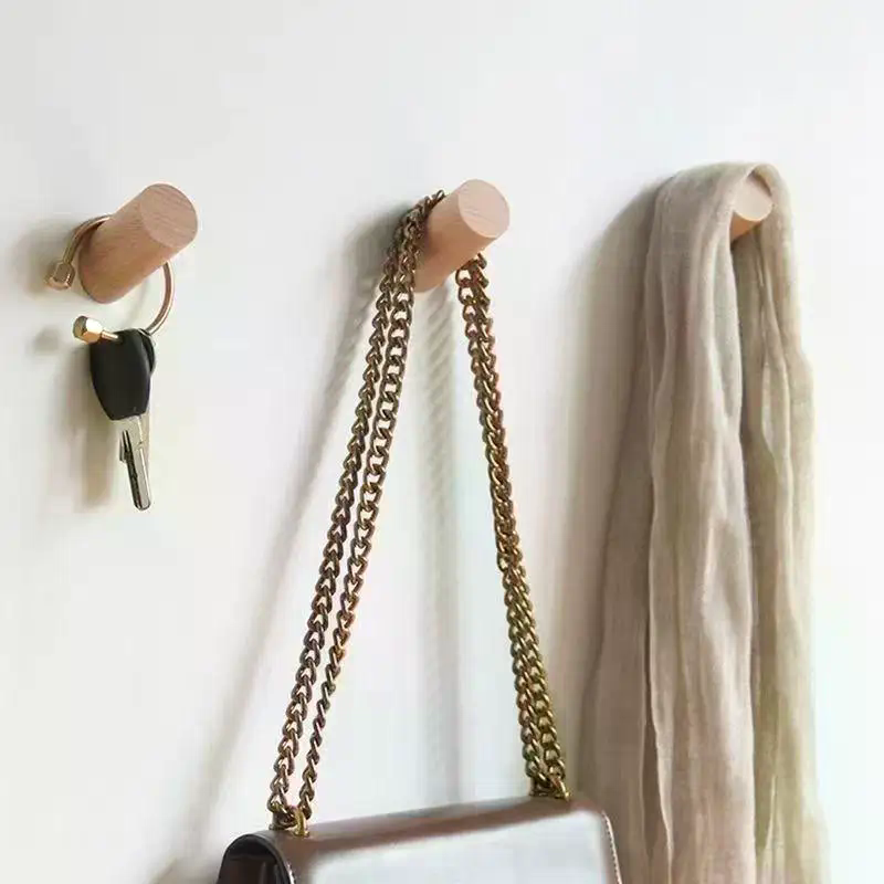 Wall Hanger Wood Hook Beech Ho - Jet Home Bathroom Accessories avaliação e preço