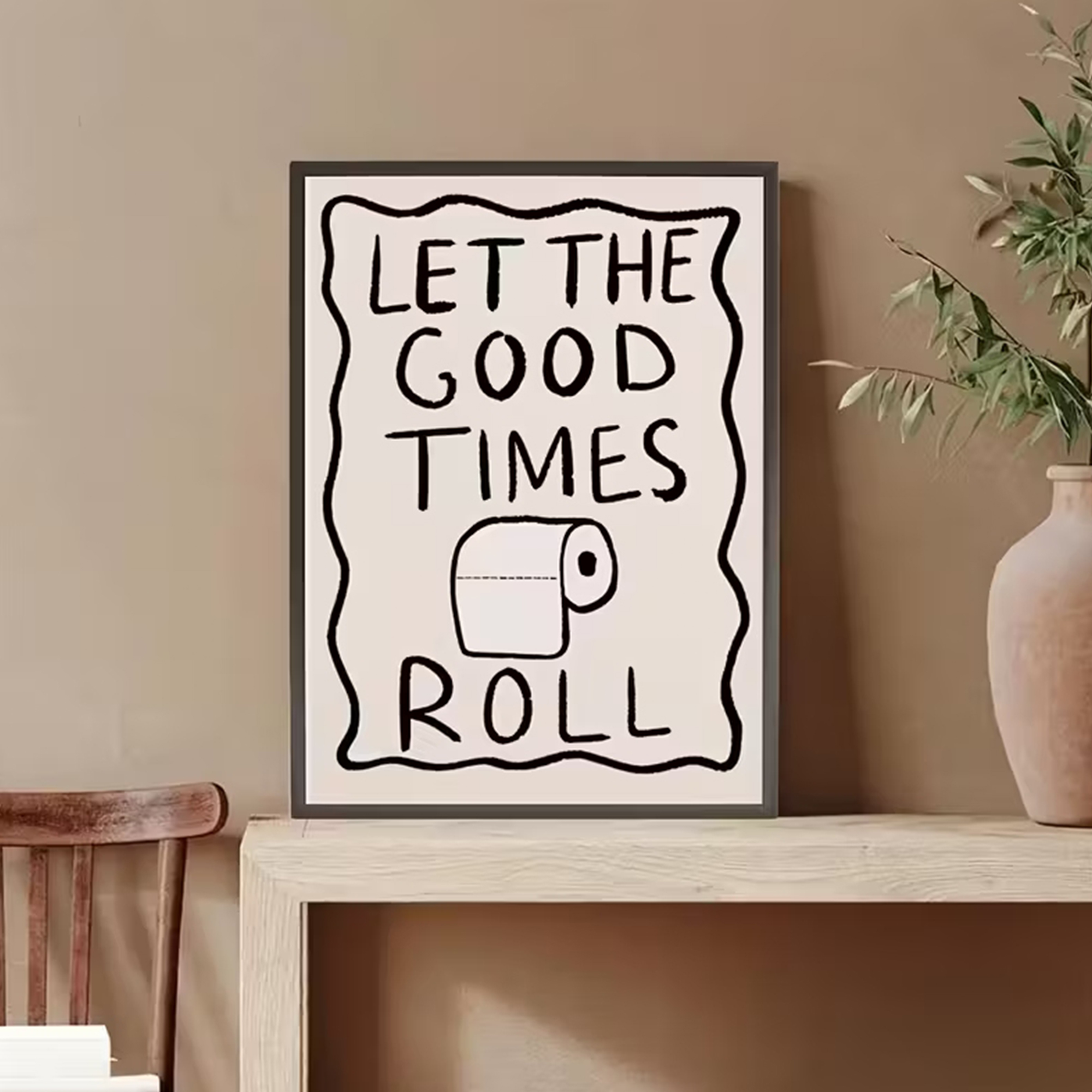 Funny Toilet  Let The G00d Tim - Home Bathroom Wall Decor avaliação e preço