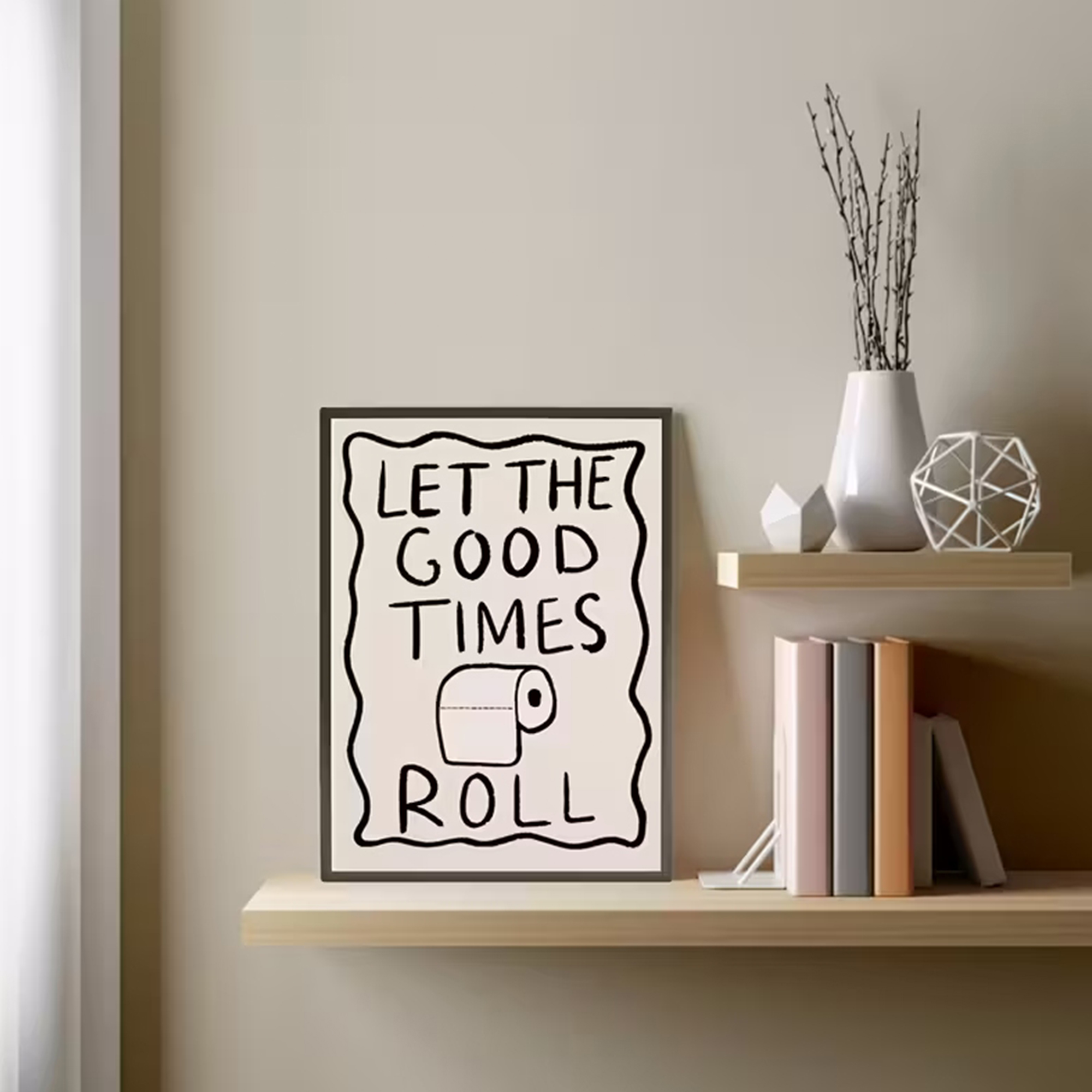 Funny Toilet  Let The G00d Tim - Home Bathroom Wall Decor avaliação e preço