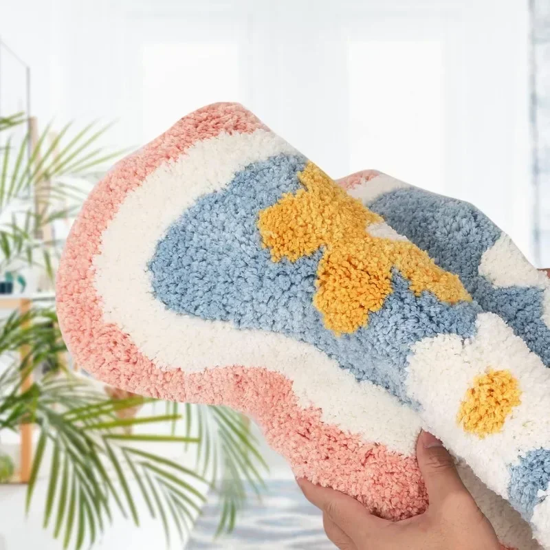 Bath Mat Non Slip Soft Faux Wo - Home Bathroom Tub avaliação e preço