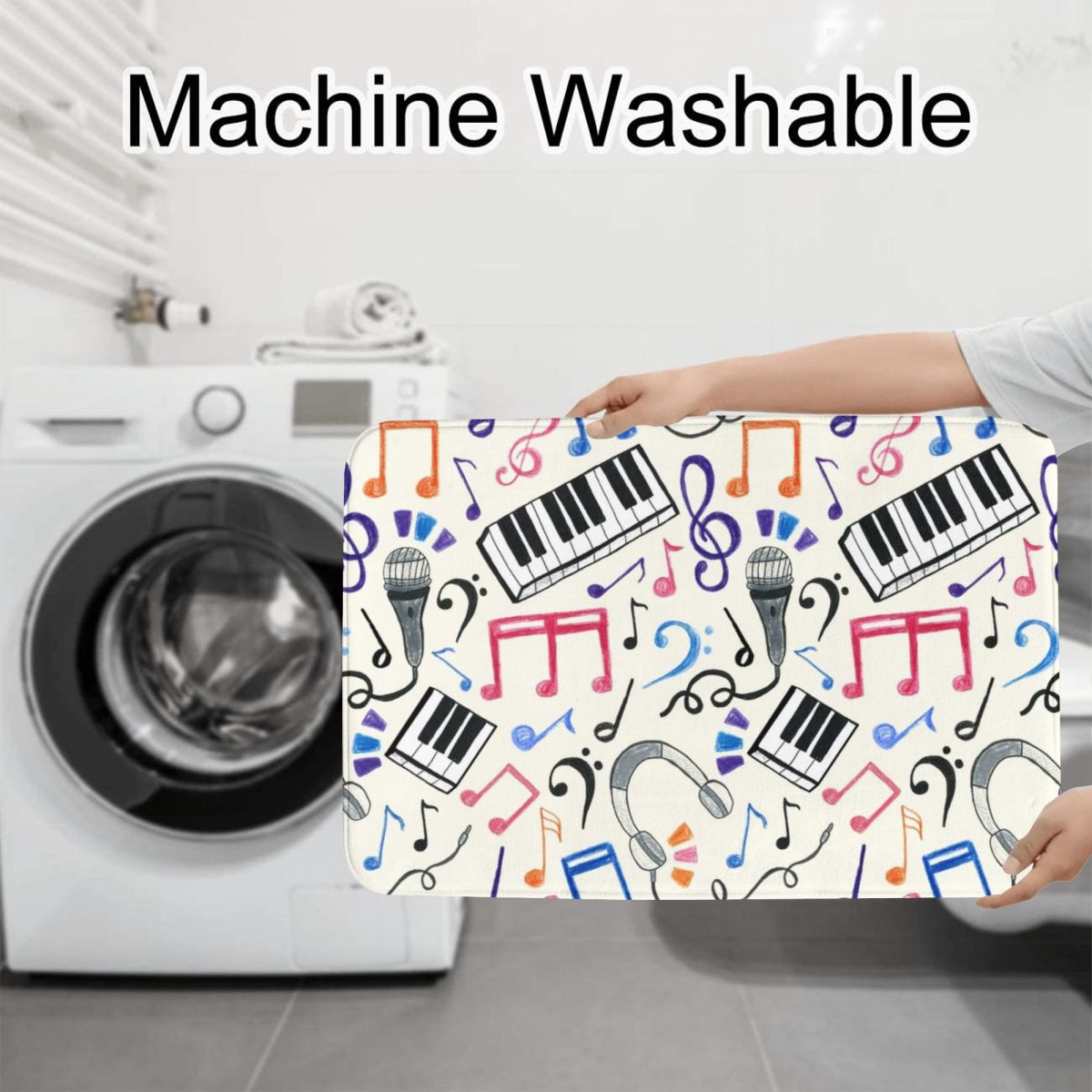Good Beats - Music Notes & Sym - Home Goods Bathroom Sets avaliação e preço