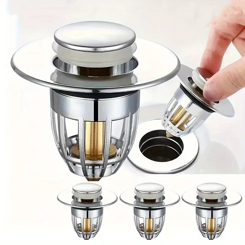 Three-piece drain plug to prev - Home Bathroom Tub avaliação e preço