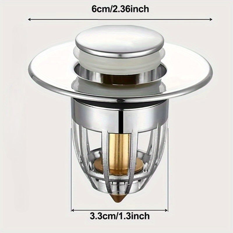 Three-piece drain plug to prev - Home Bathroom Tub avaliação e preço