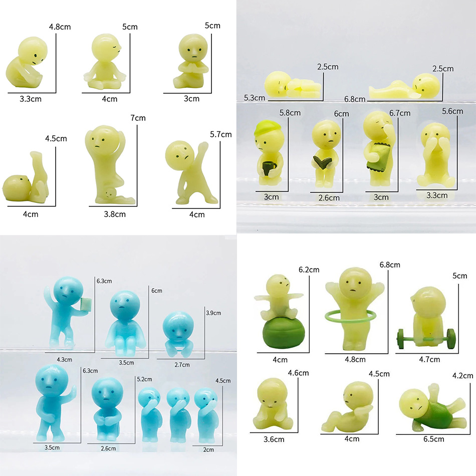 Glow In The Dark Mini Figure S - Home Goods Bathroom Sets avaliação e preço