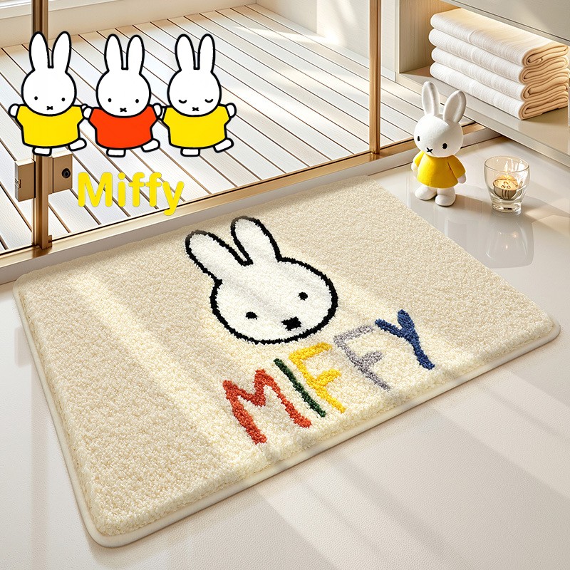 Kawaii Miffy Floor Mat Cute Ca - Home Edit Bathroom avaliação e preço