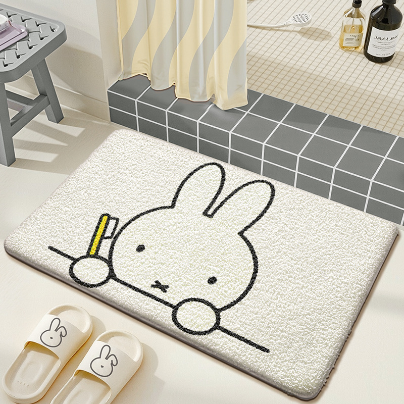 Kawaii Miffy Floor Mat Cute Ca - Home Edit Bathroom avaliação e preço