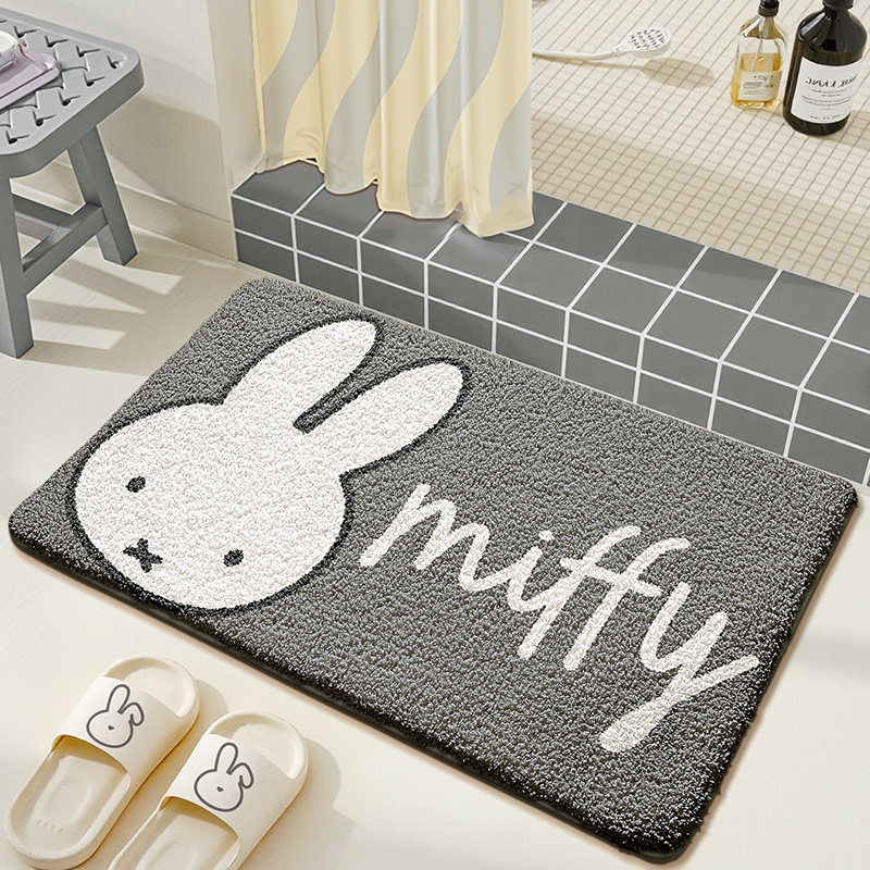 Kawaii Miffy Floor Mat Cute Ca - Home Edit Bathroom avaliação e preço