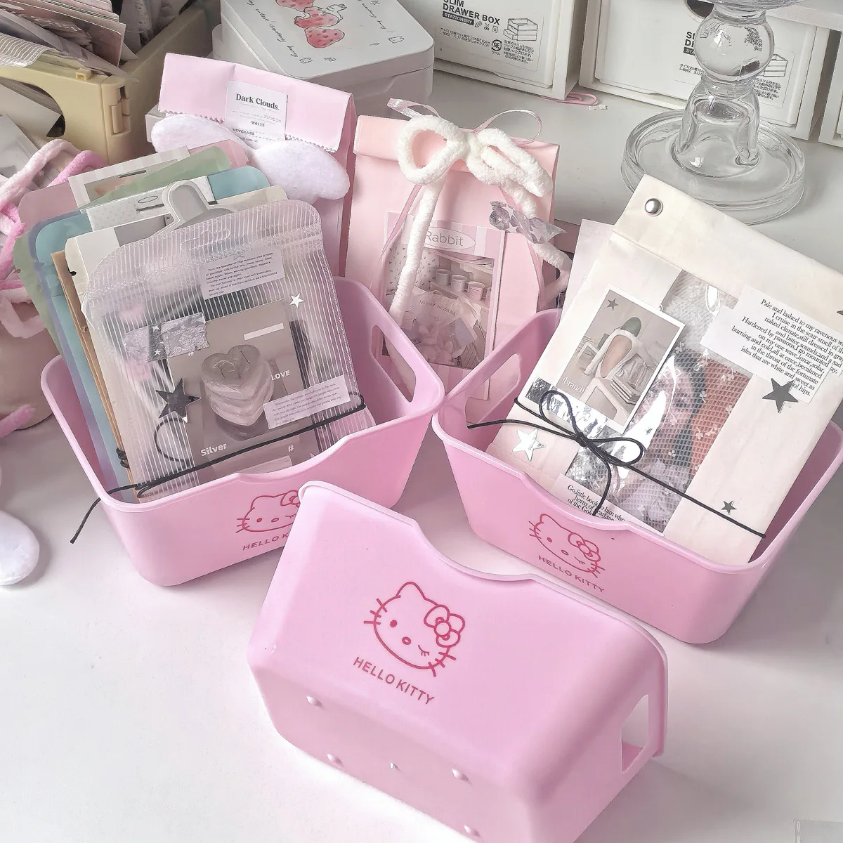 Hello Kitty 2/4Pcs Plastic Org - Home Goods Bathroom Sets avaliação e preço