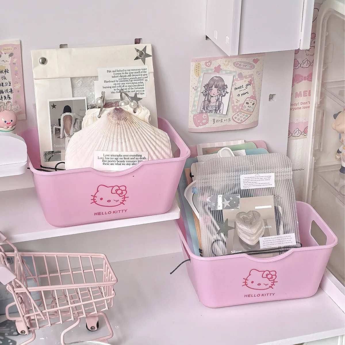 Hello Kitty 2/4Pcs Plastic Org - Home Goods Bathroom Sets avaliação e preço
