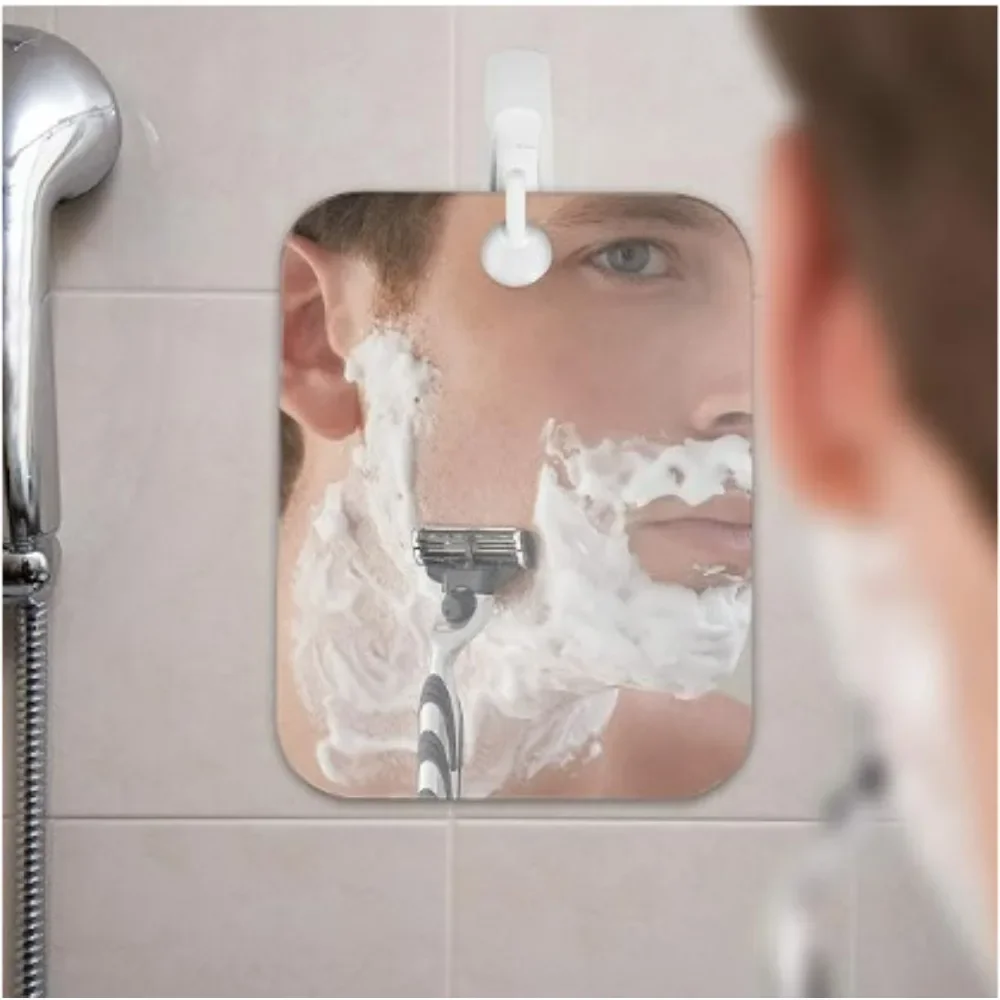 New 1pcs Acrylic Mirror With W - Shaving Mirror Suction avaliação e preço