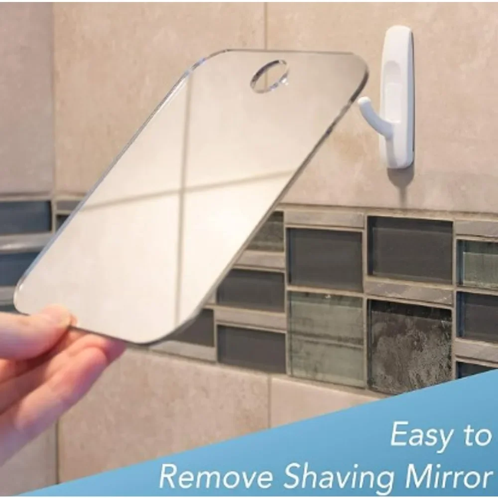 New 1pcs Acrylic Mirror With W - Shaving Mirror Suction avaliação e preço