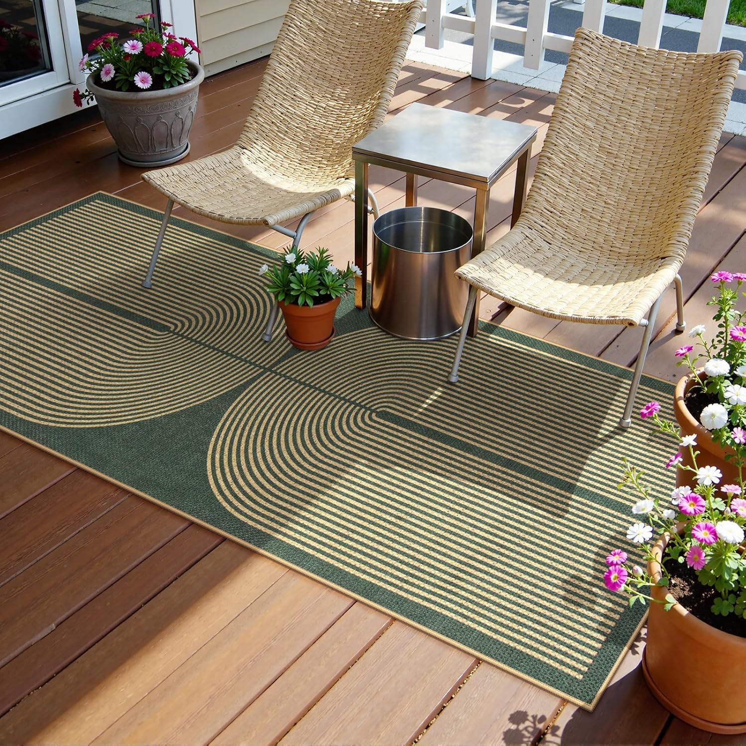 VIKAMA Simple And Retro Line L - Home Bathroom Carpet avaliação e preço