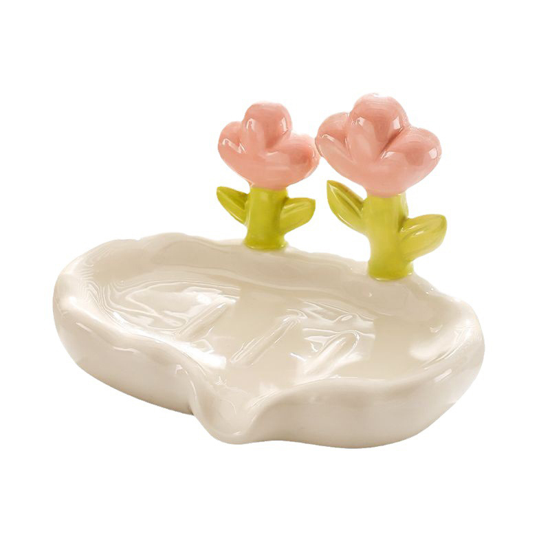 1pc Creative Floral Soap Box D - Jet Home Bathroom Accessories avaliação e preço