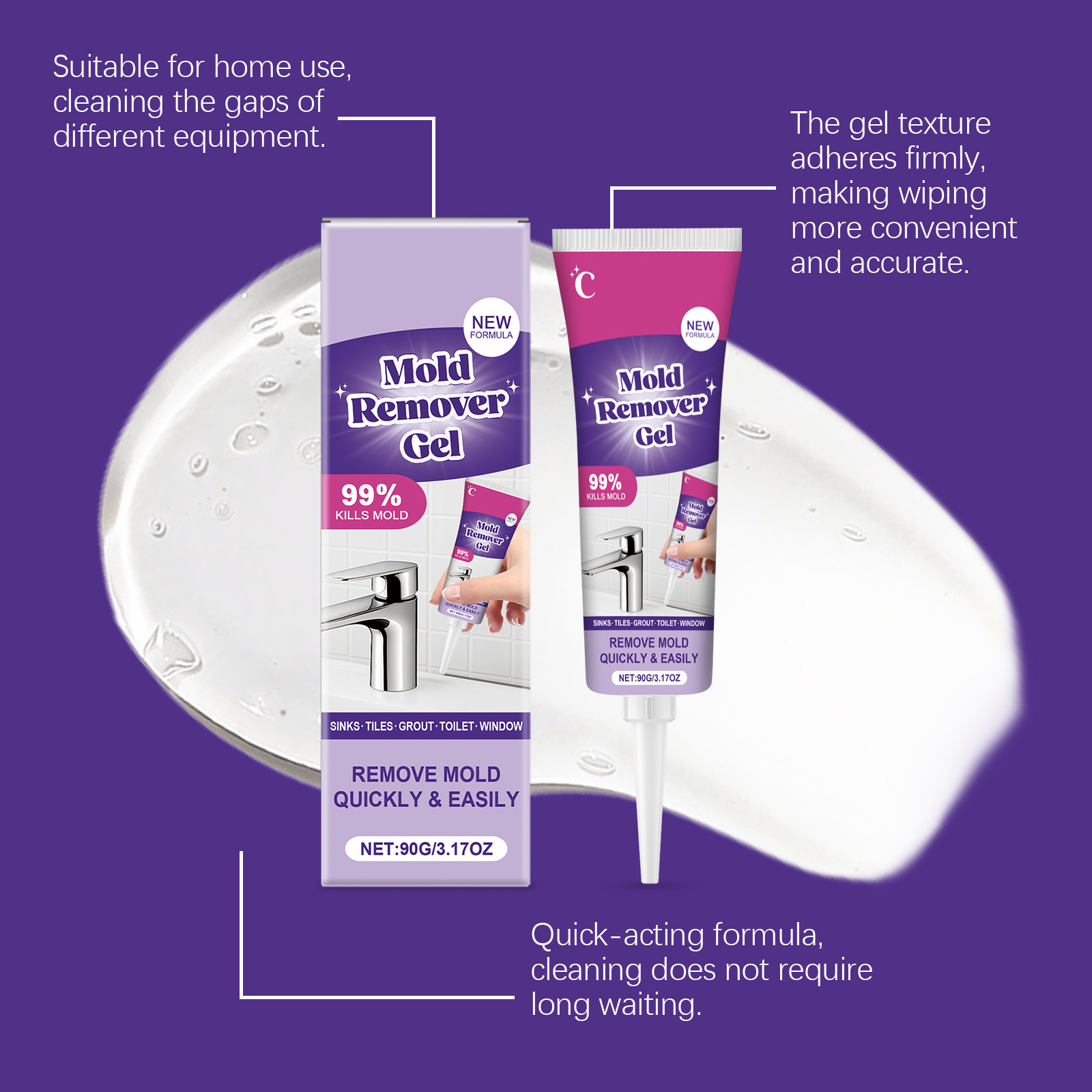Powerful Household Cleaner Gel - Home Bathroom Cleaning Solution avaliação e preço