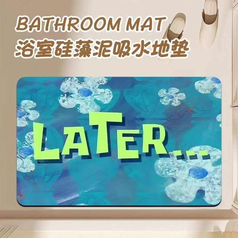 Anime Cartoon Diatom Mud Bathr - Home Edit Bathroom avaliação e preço