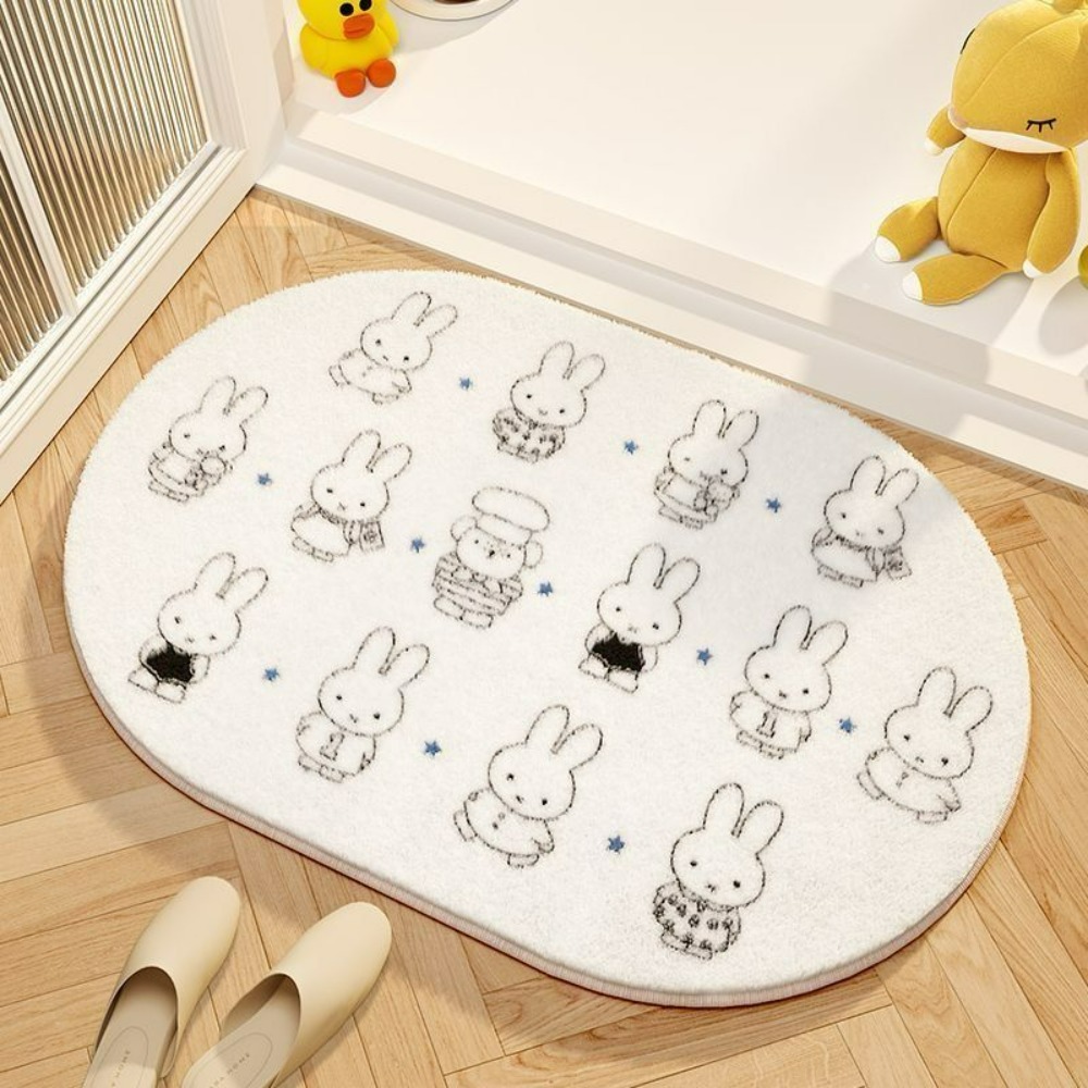 Miffy Cartoon Floor Mat Soft I - Home Bathroom Carpet avaliação e preço