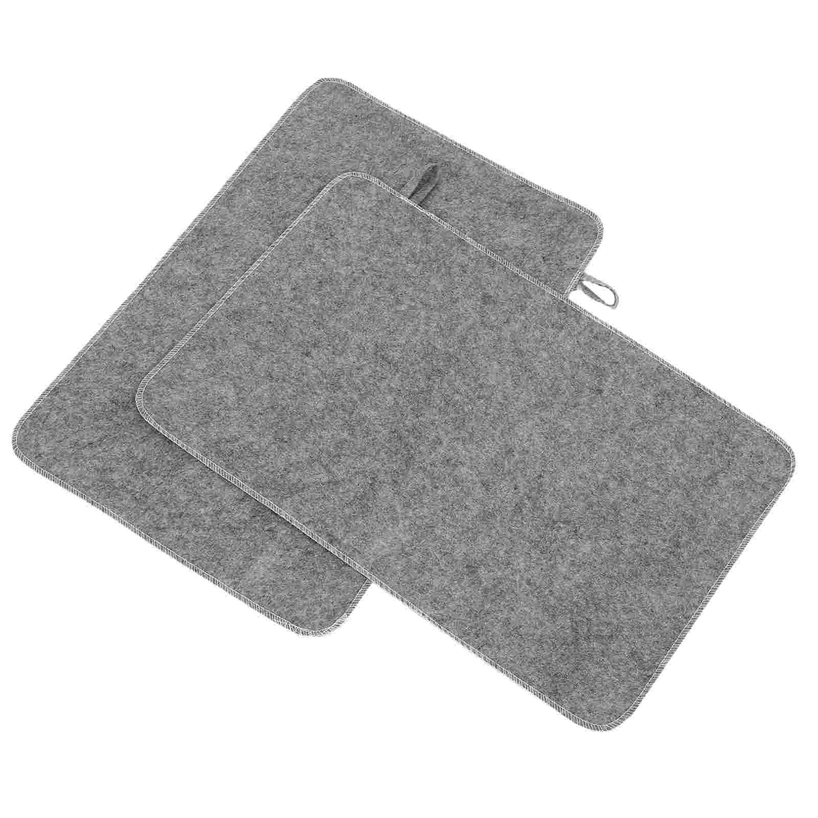 2pcs Grey Felt Sauna Seat Cush - Home Bathroom Carpet avaliação e preço