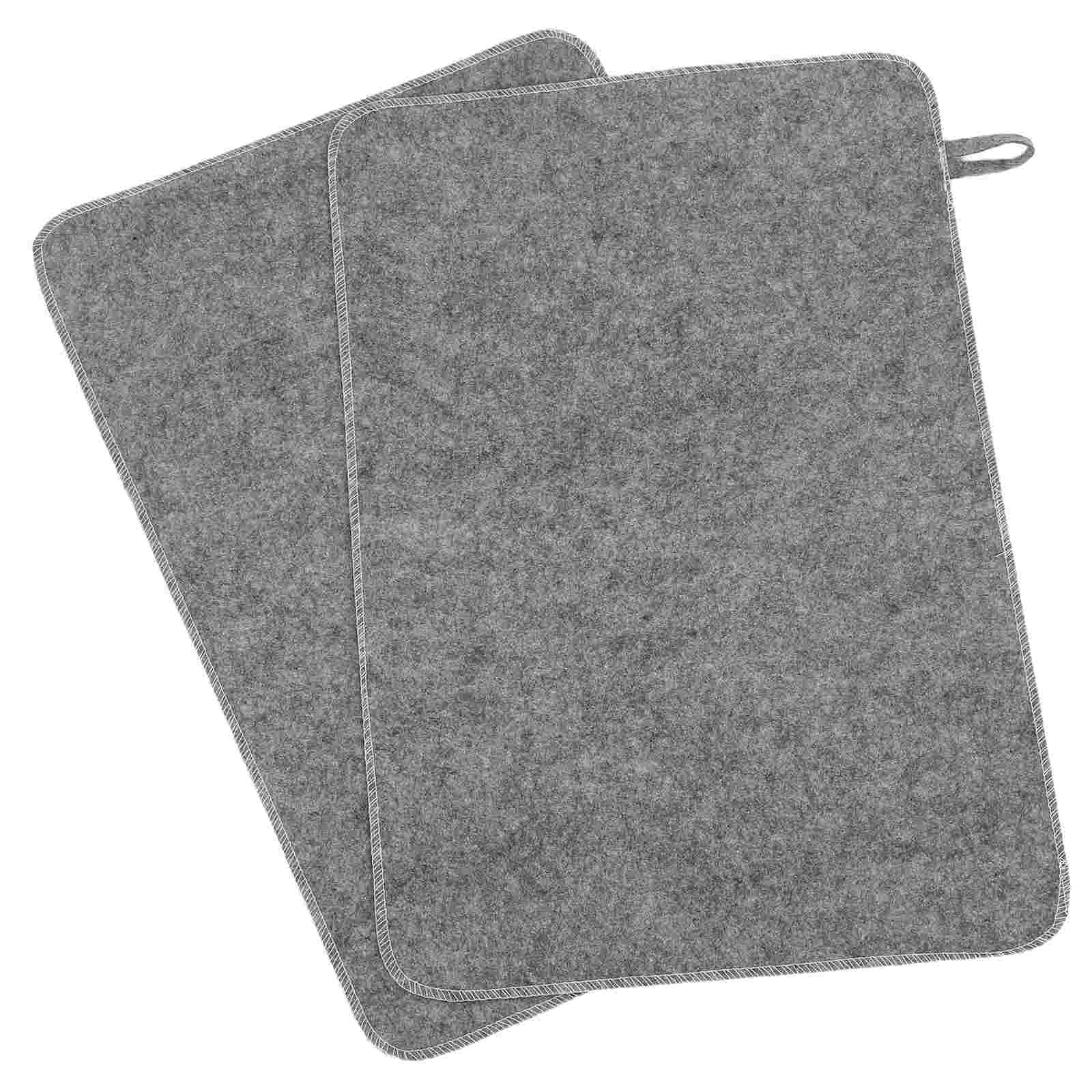 2pcs Grey Felt Sauna Seat Cush - Home Bathroom Carpet avaliação e preço