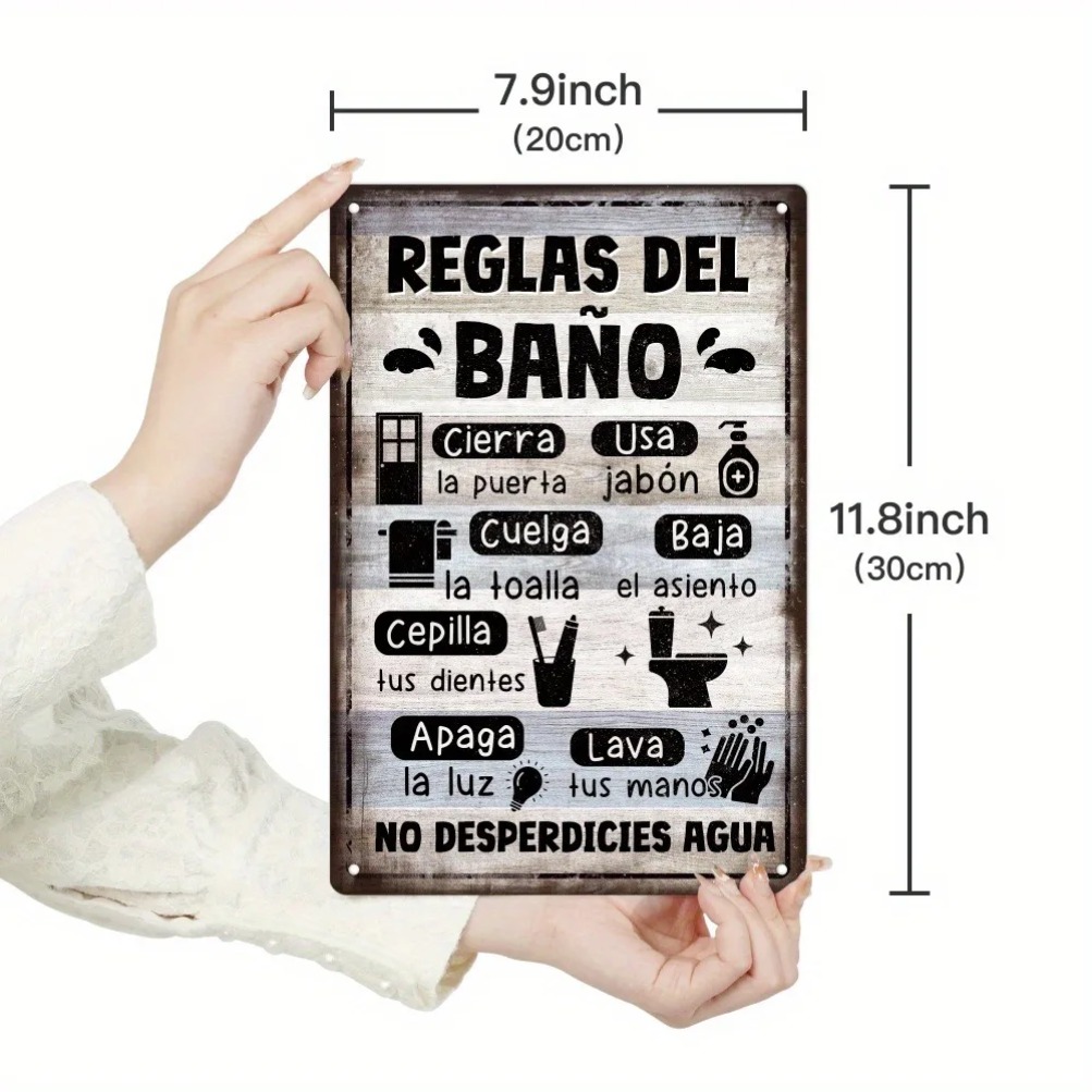 1pc Spanish Vintage Bathroom R - Home Bathroom Wall Decor avaliação e preço