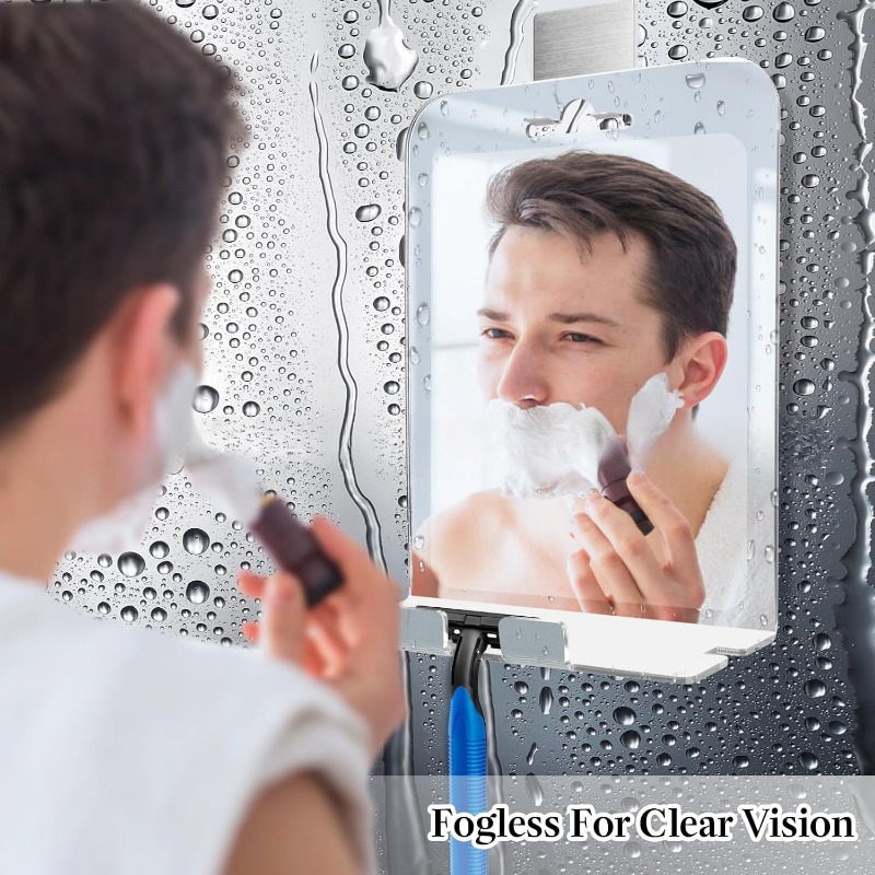 30x20CM Big Size Acrylic Anti  - Shaving Mirror Suction avaliação e preço