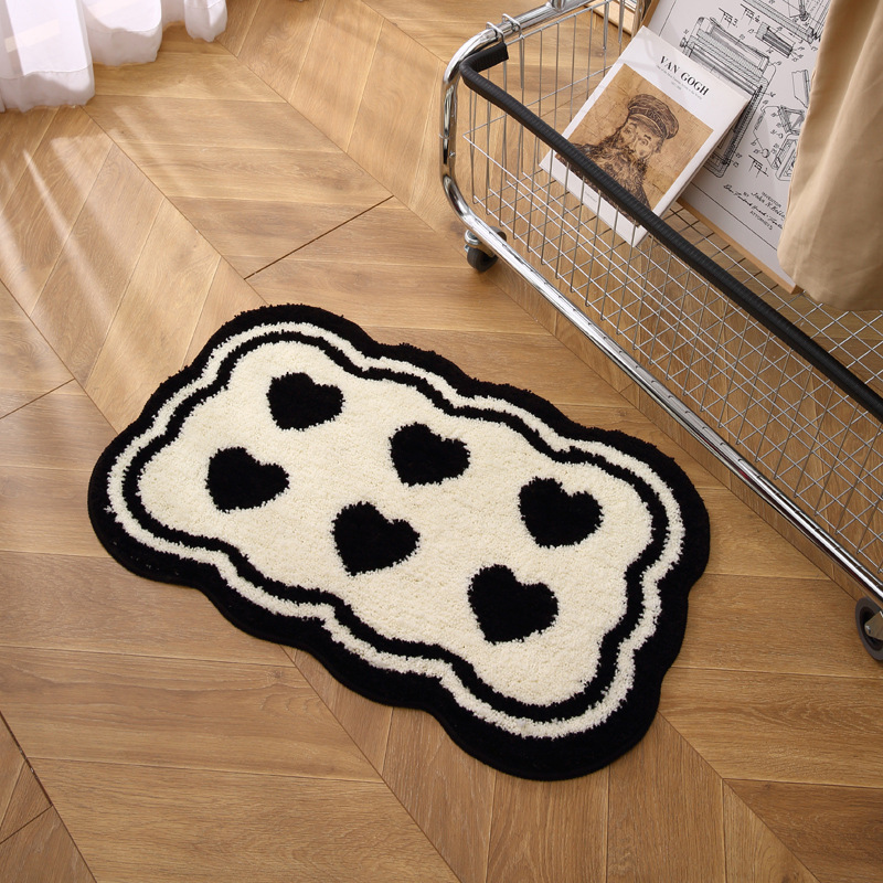 VIKAMA Shaped Plush Floor Mat  - Home Bathroom Floor Mats avaliação e preço