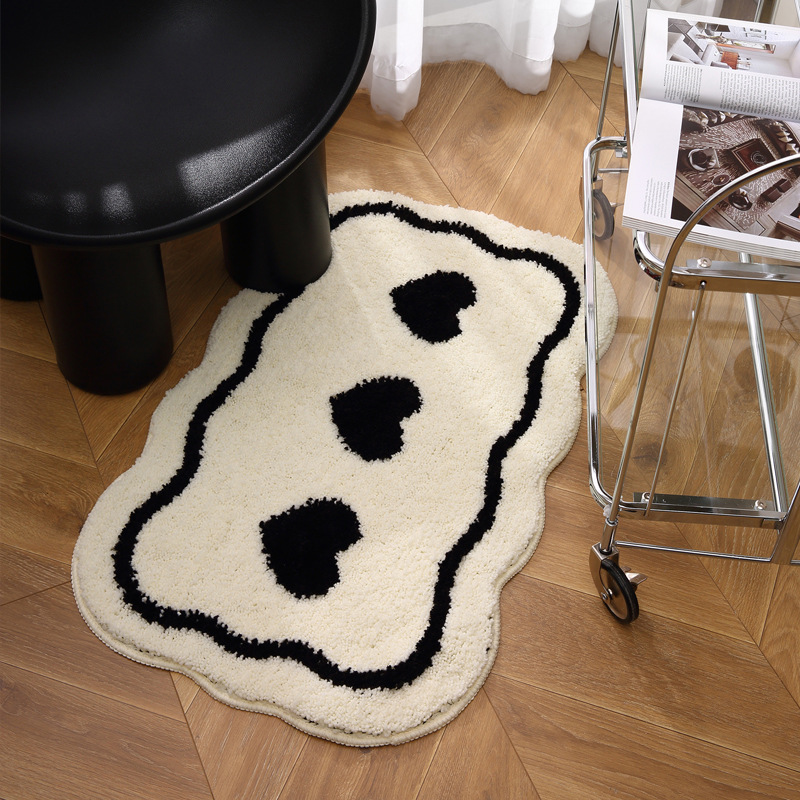 VIKAMA Shaped Plush Floor Mat  - Home Bathroom Floor Mats avaliação e preço