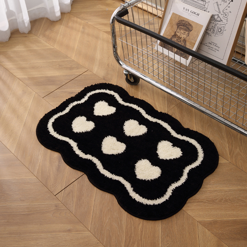 VIKAMA Shaped Plush Floor Mat  - Home Bathroom Floor Mats avaliação e preço