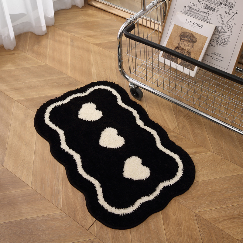 VIKAMA Shaped Plush Floor Mat  - Home Bathroom Floor Mats avaliação e preço