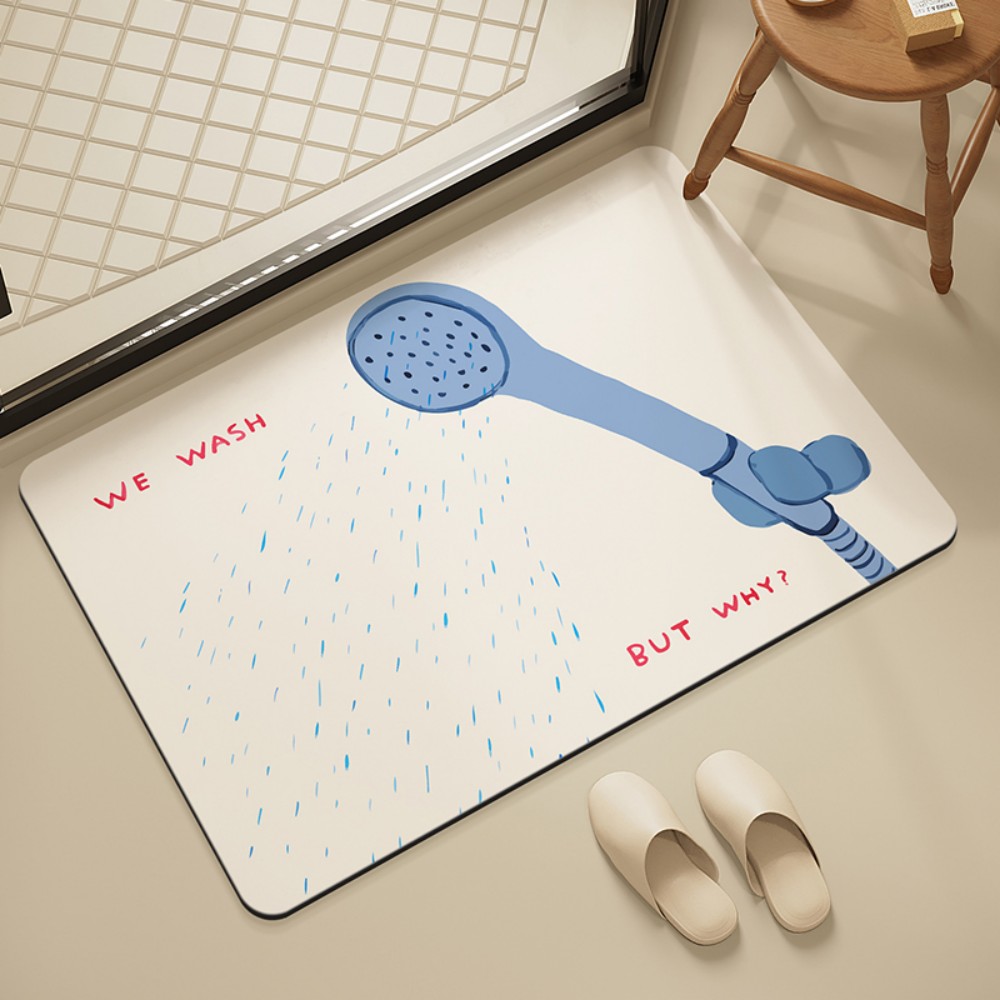 VIKAMA Bathroom Tile Shower Ma - Home Goods Bathroom Mats avaliação e preço