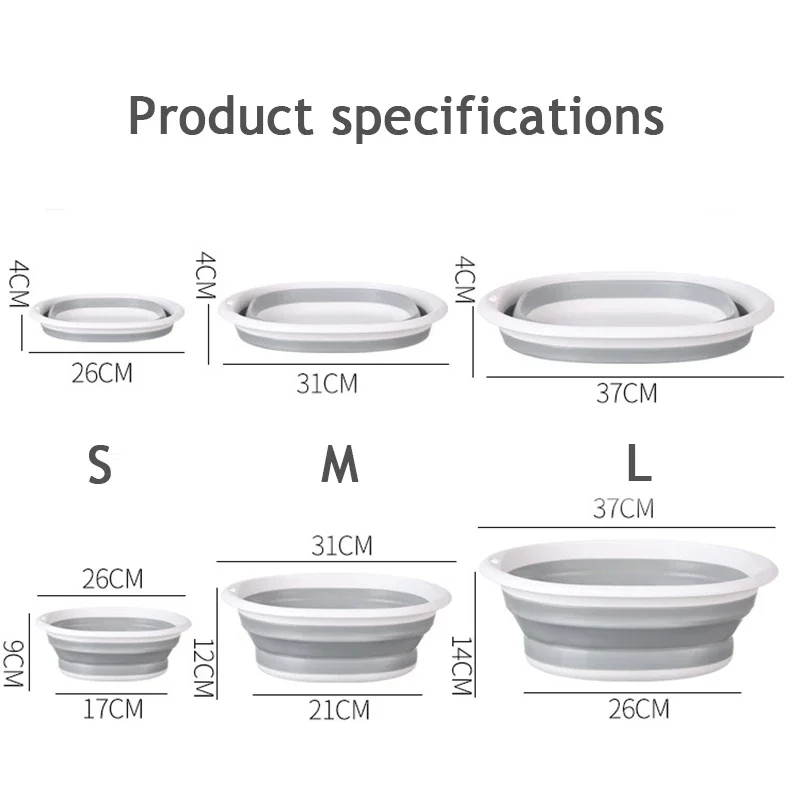 Plastic Folding Wash Basin, Po - Home Bathroom Tub avaliação e preço