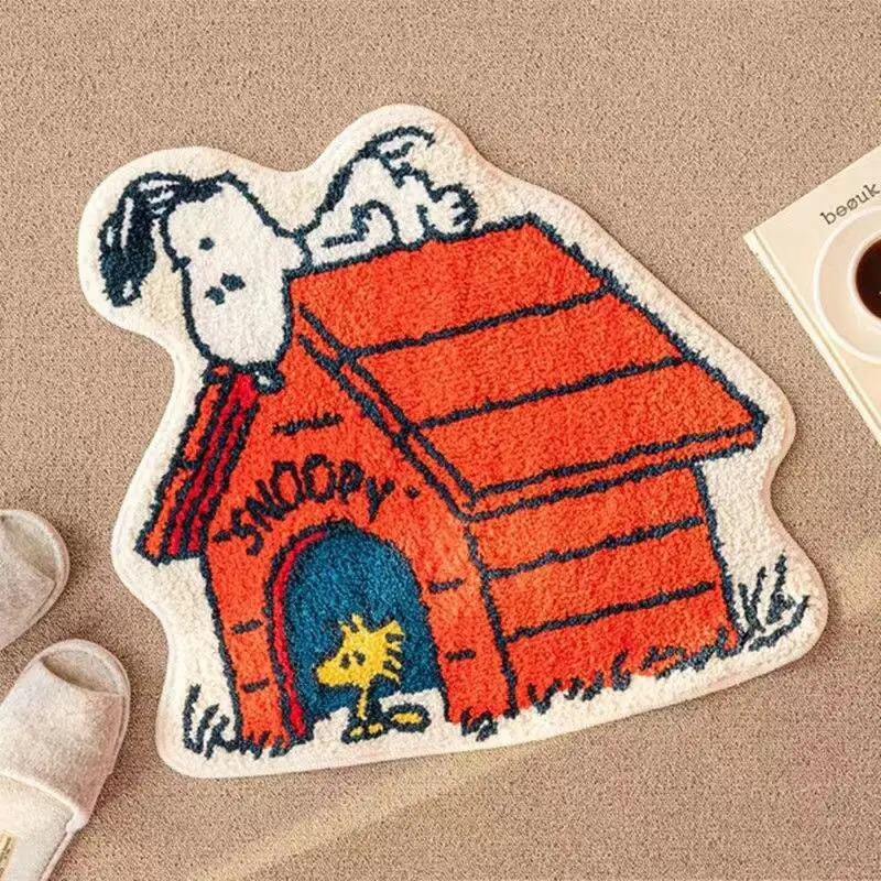 Lovely Snoopy Cartoon Floor Ma - Home Edit Bathroom avaliação e preço