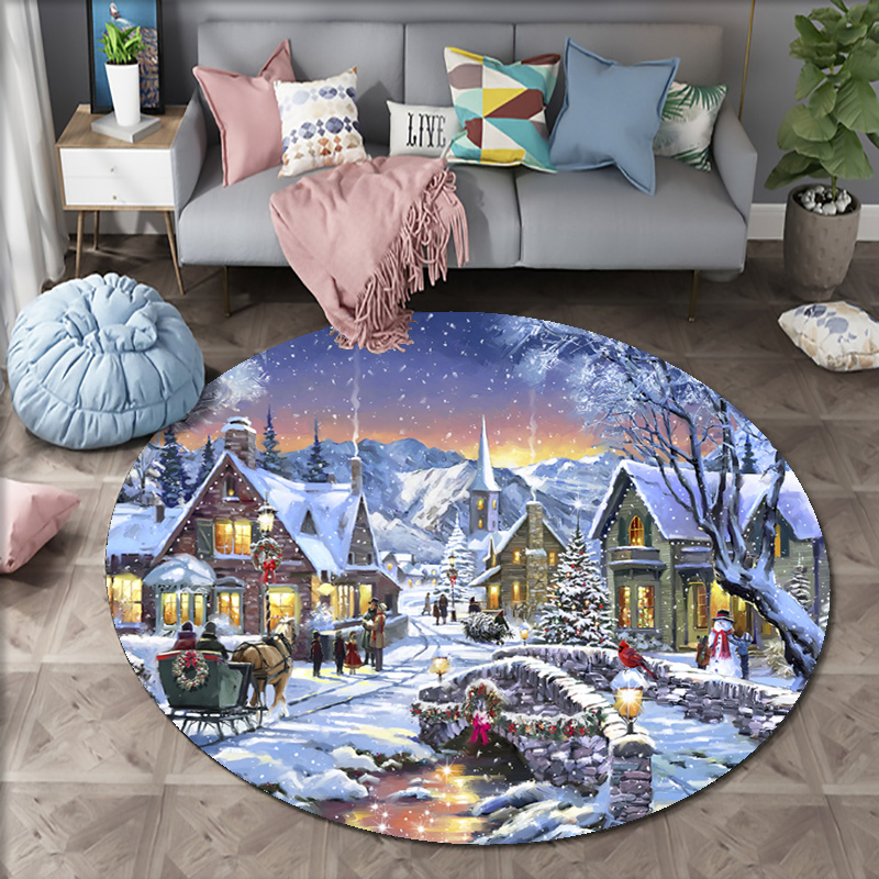 Christmas Woods Snow Scene Car - Home Bathroom Scene avaliação e preço