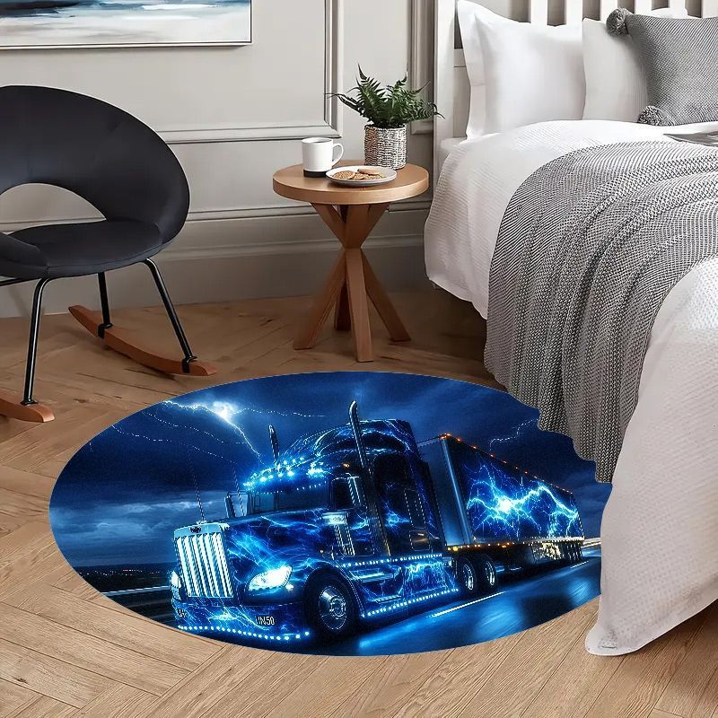 Electric truck night rug flann - Home Bathroom Scene avaliação e preço