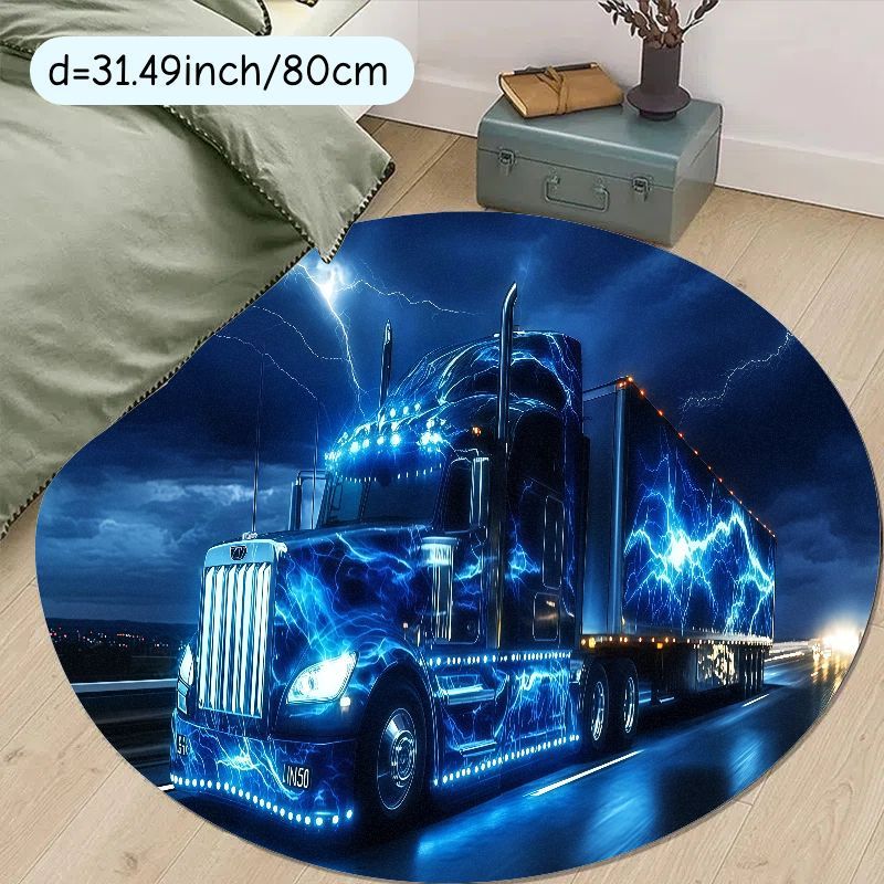 Electric truck night rug flann - Home Bathroom Scene avaliação e preço