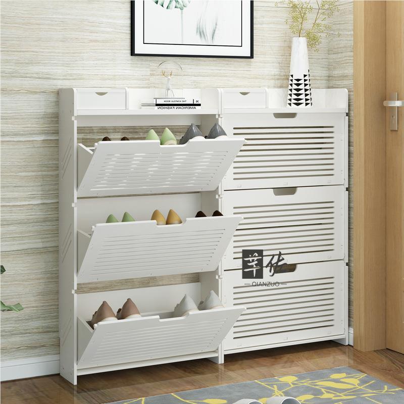 Ultra-Thin Doorway Shoe Rack M - Home Bathroom Design Simple avaliação e preço