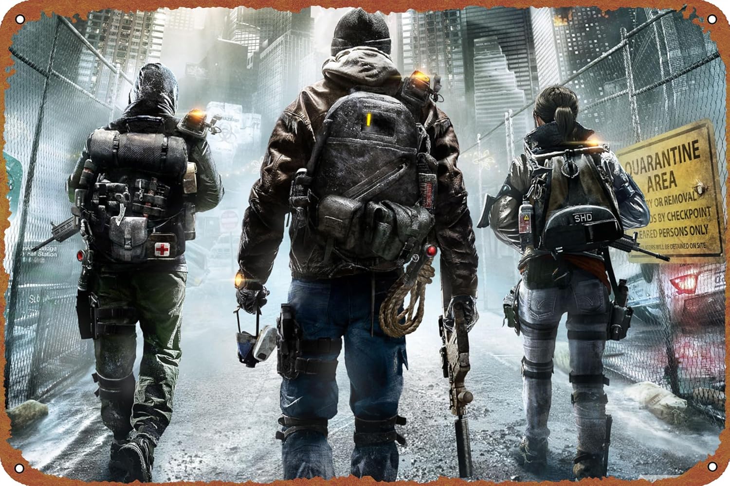 Tom Clancys The Division 2015  - Home Bathroom Wall Decor avaliação e preço