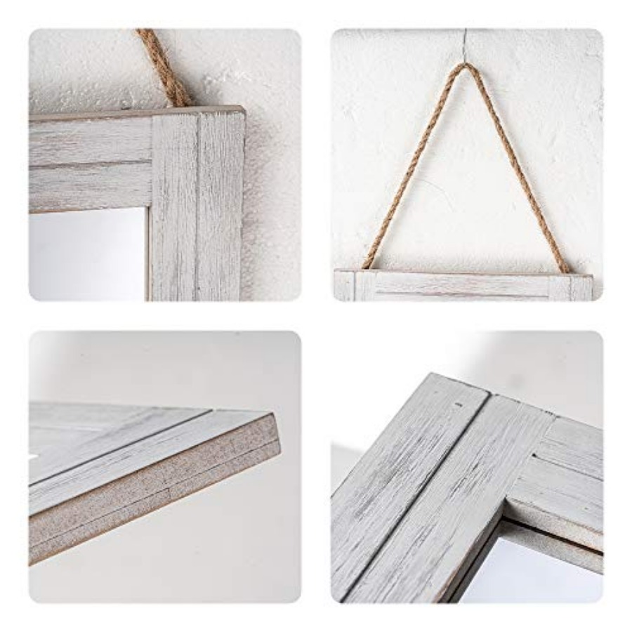 Rectangle Wall Mirror for Bath - Home Living Bathroom Vanity avaliação e preço