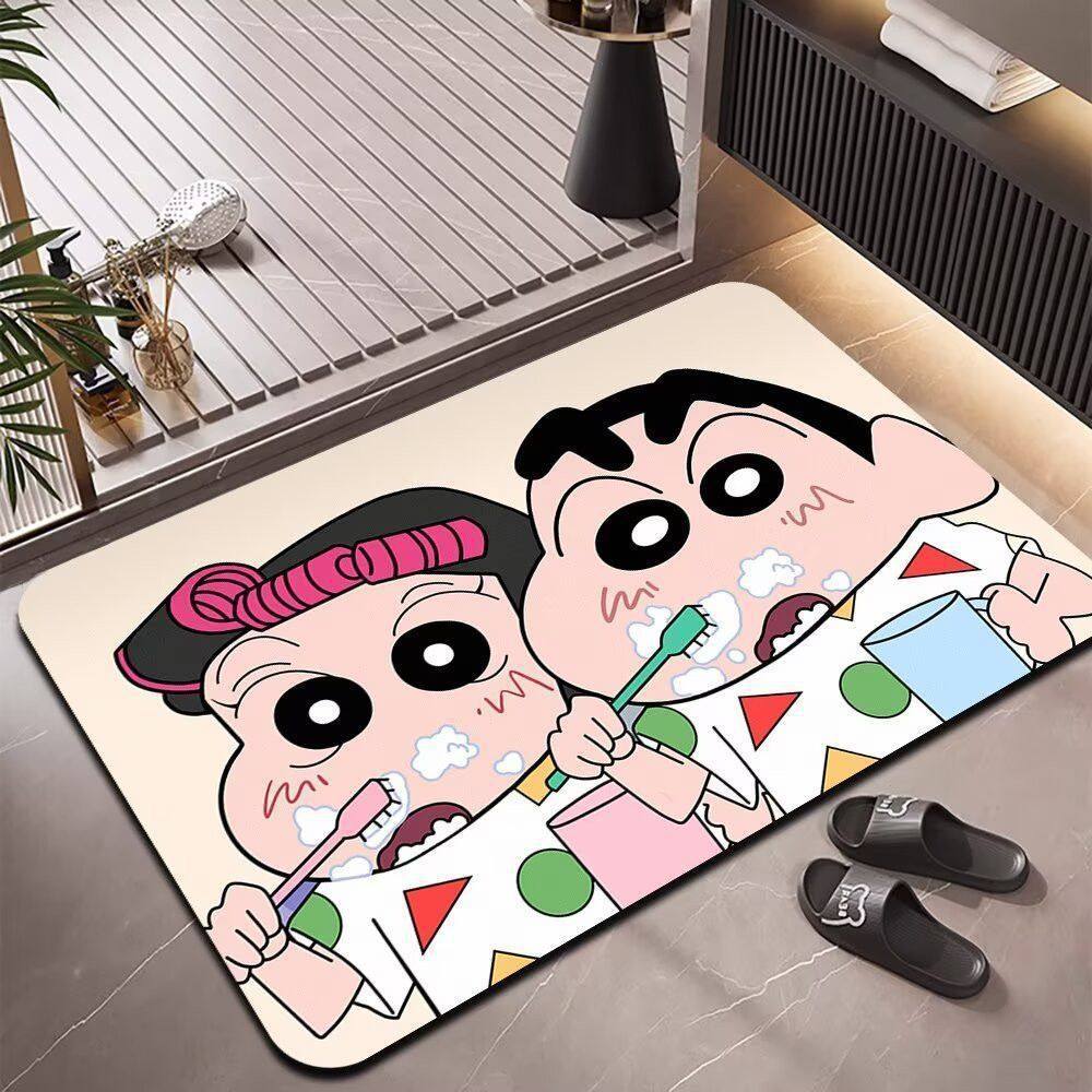 Crayon Shin-Chan Cartoon Diato - Home Bathroom Carpet avaliação e preço