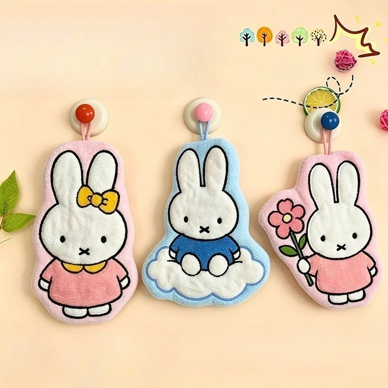 Miffy Rabbit Wipe Hand Towel C - Home Goods Bathroom Sets avaliação e preço
